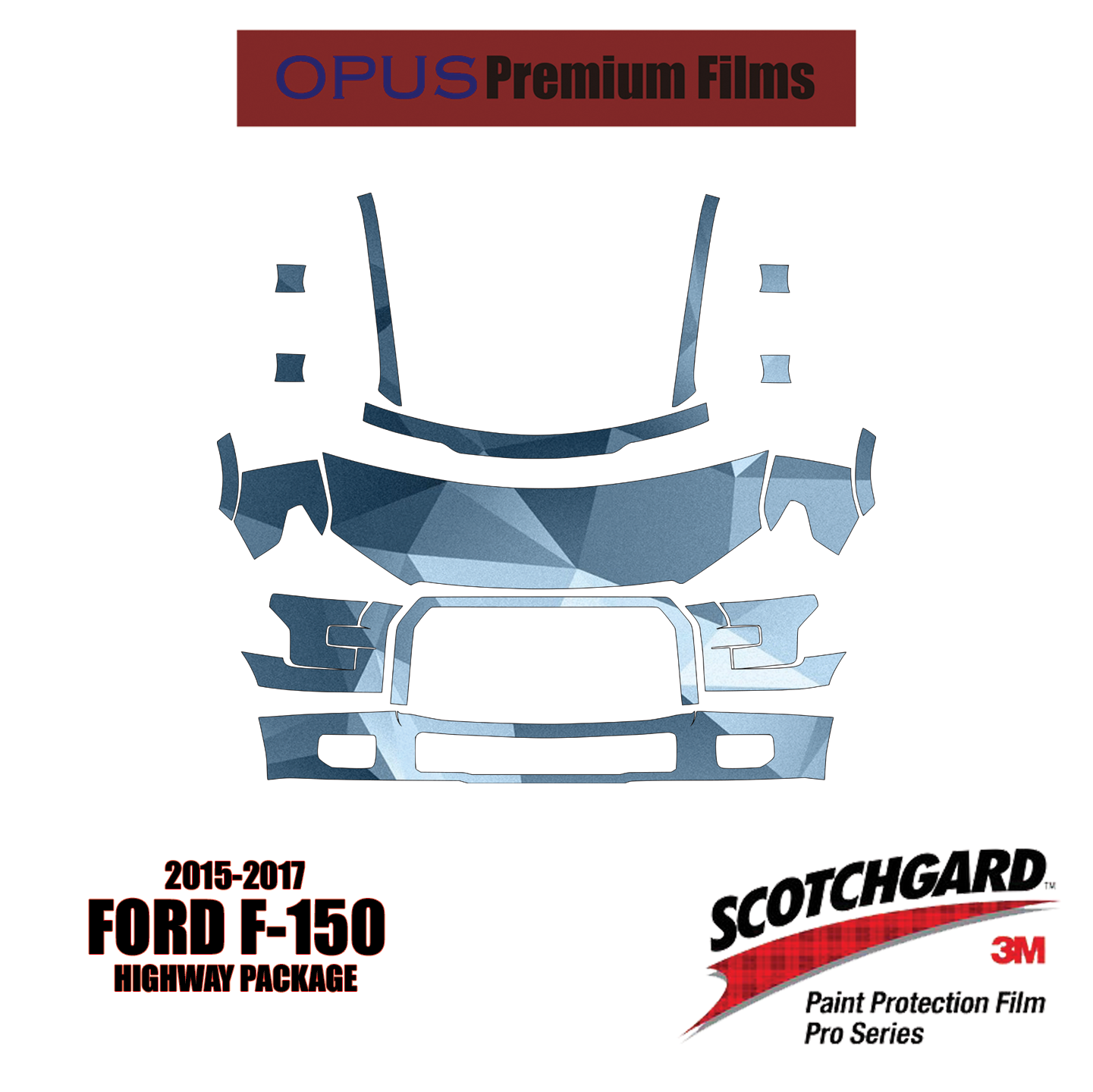 3M Scotchgard Paint Protection Film Pro Series Clear 2018 2019 Ford F-150 XL XLT