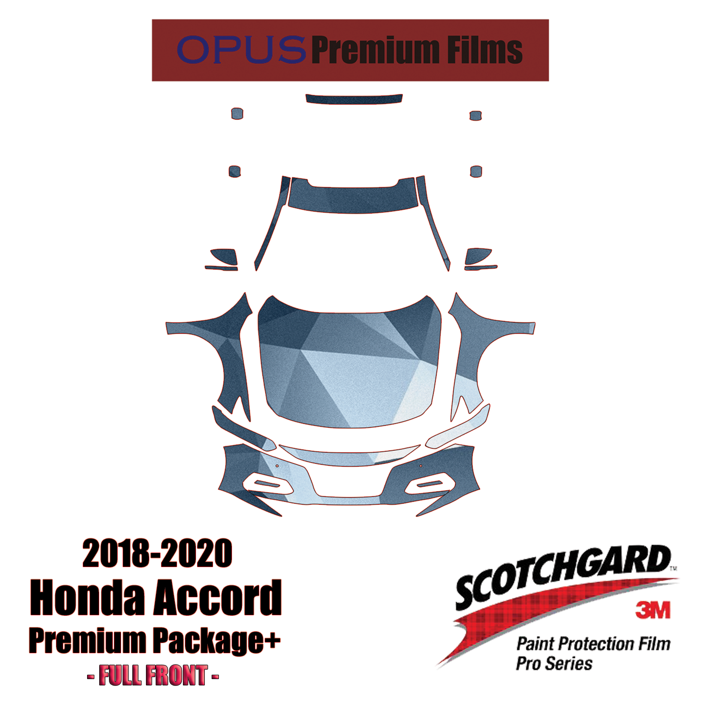 Honda Civic Sedan 2012-2015 PreCut 3M Scotchgard Paint Protection Clear Bra Kit