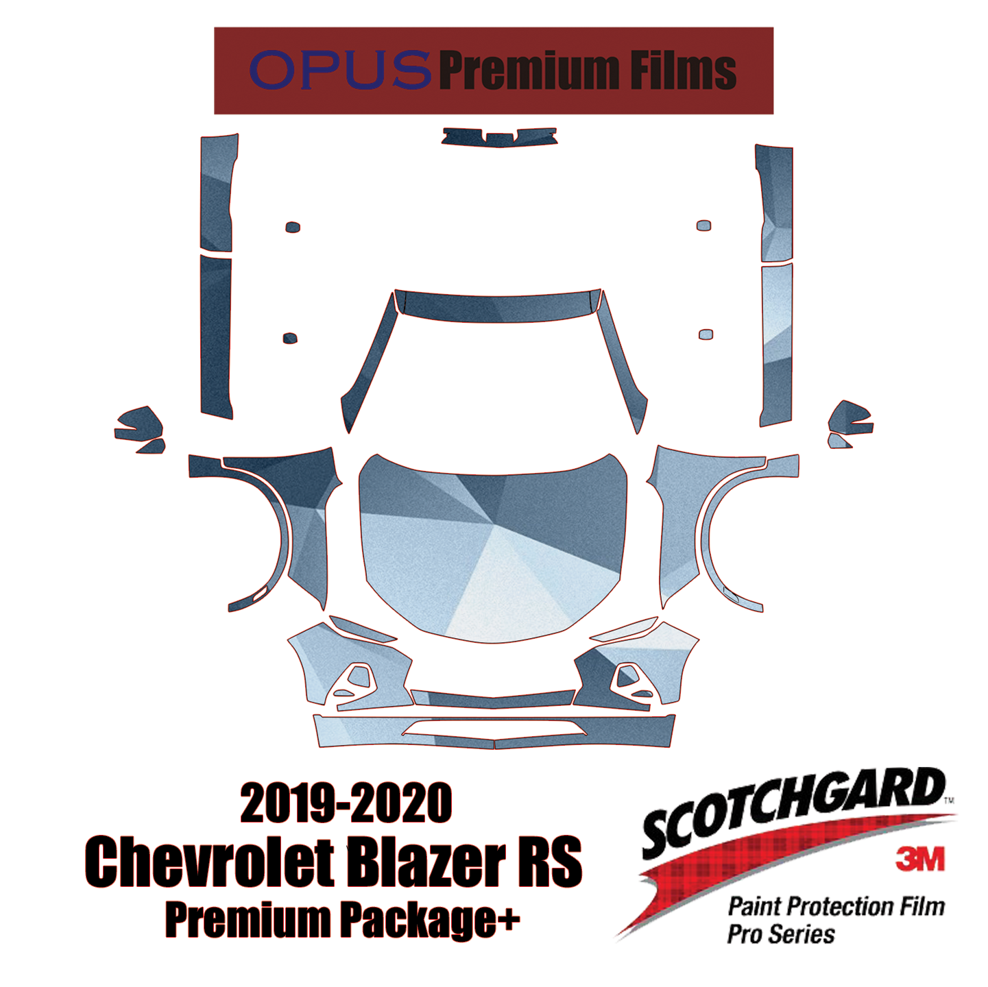 3M Scotchgard Paint Protection Film Clear Bra Pre-Cut 2016 2017 Chevy Cruze RS